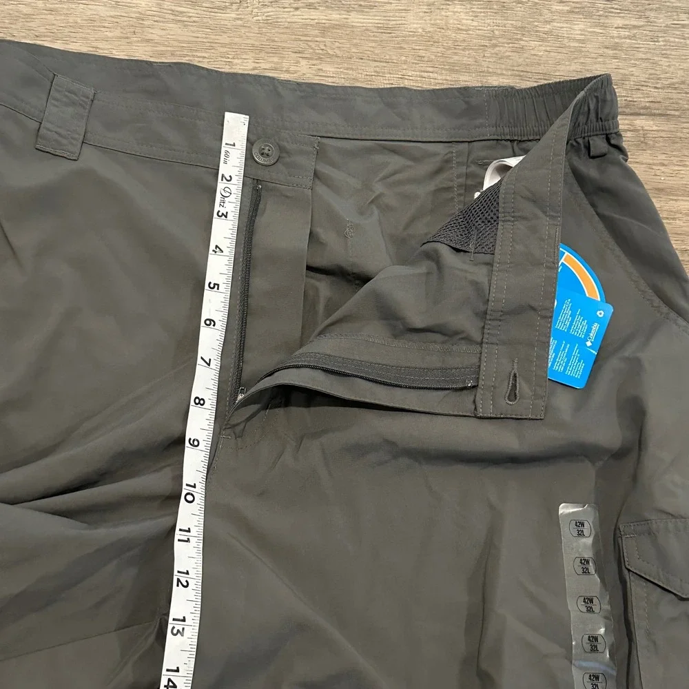 Columbia Mens Blood and Guts III Pant Grey 42x32 FM8281-028 Fishing Hiking NEW